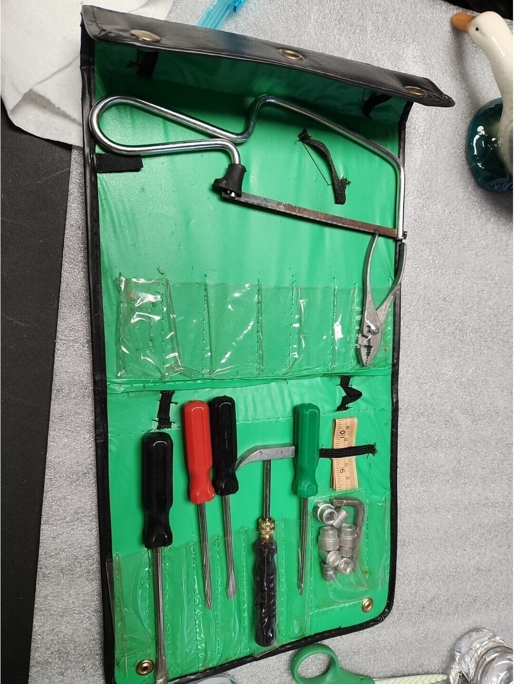 Vintage flexible tool kit made in Hong Kong 1960s Incomplete Set